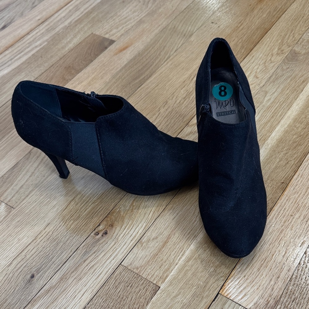Impo Chic Black Heeled Ankle Boots